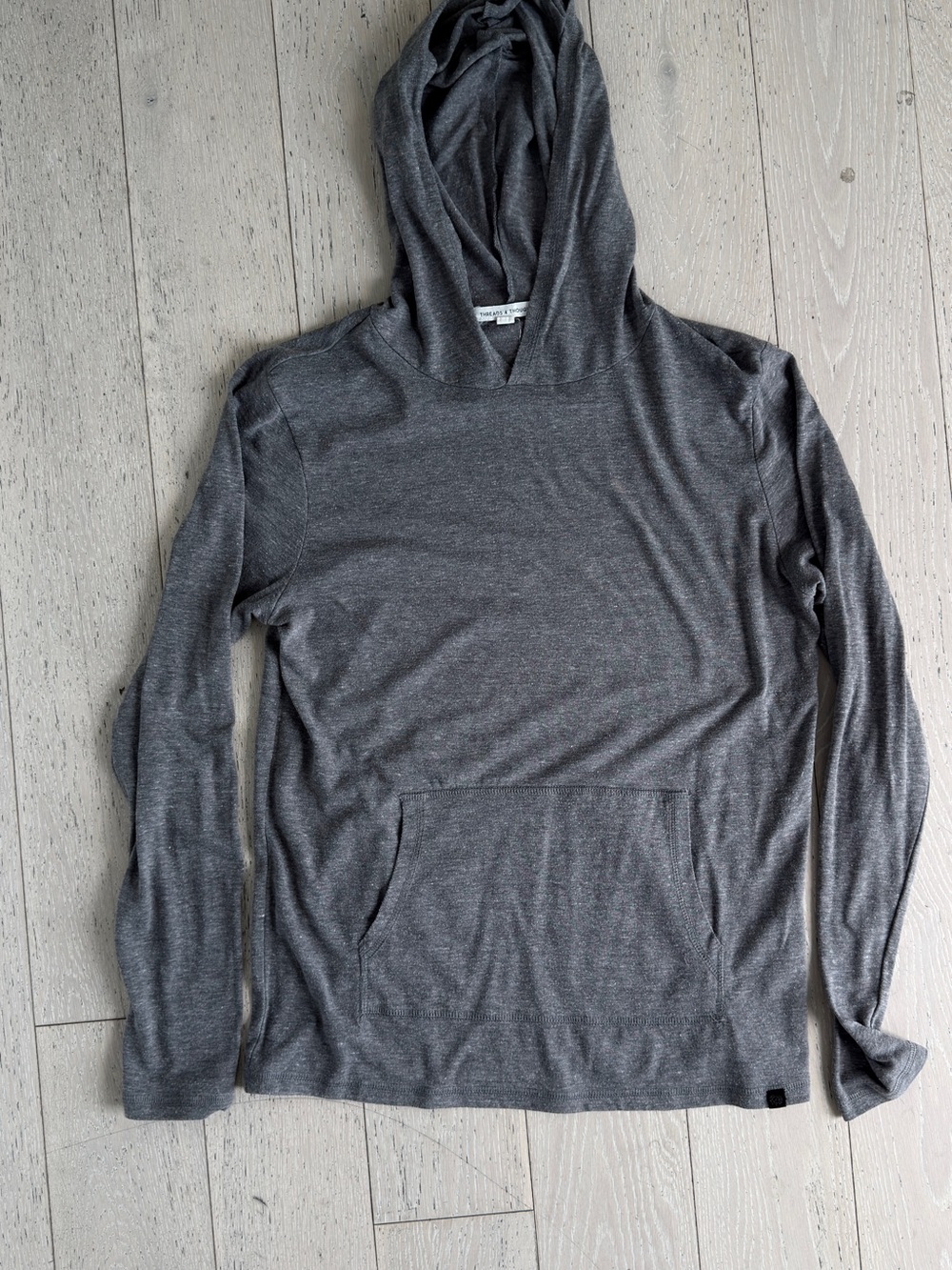 Threads 4 Thought Heather Gray Lightweight Hooded Pullover